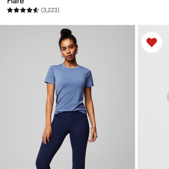 Fabletics Oasis PureLuxe High-Waisted Crossover Flare Pants - Picture 8 of 8